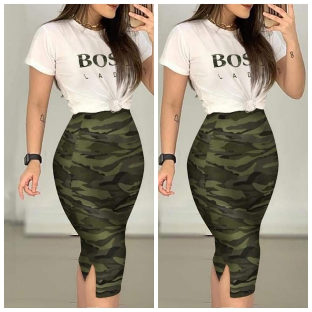 ** SOLD ** BOSS LADY SKIRT SET